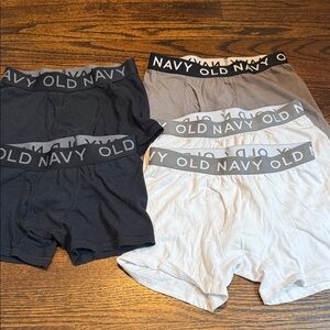 Old Navy boys Boxer Briefs bundle of five in sizes medium and  large